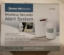 Bunker Hill Security~ Wireless Up to 400 FT Alert System #93068 New Open Box
