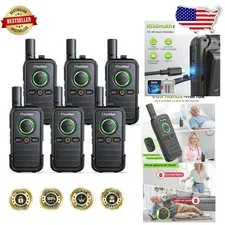 Secure UHF Wireless Intercom 1.5 Mile 16 Channels VOX SOS Alarm Home & Business