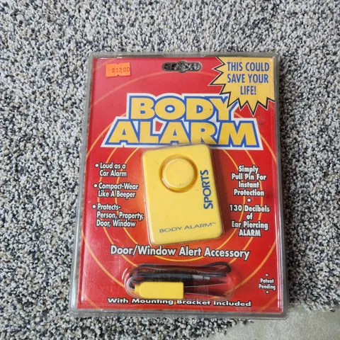 NEW Yellow Body Multi Purpose Ear Piercing Alarm DAC Technologies ALR112-A 130dB
