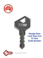 BnD Garage Roller Door Keys Cut Code Number -Gliderol, B&D, Lenlok -FREE POST