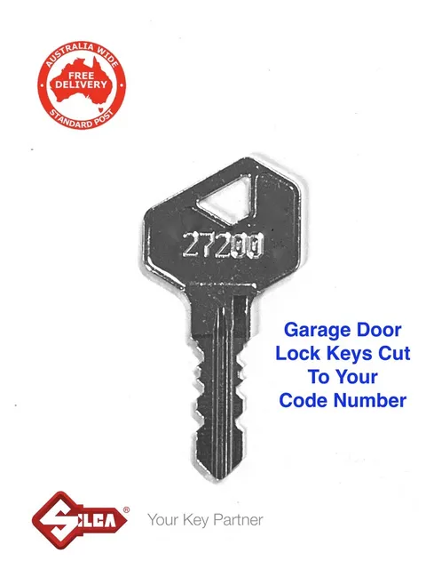BnD Garage Roller Door Keys Cut Code Number -Gliderol, B&D, Lenlok -FREE POST
