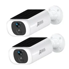ANRAN 3MP Solar Battery Powered Security Camera Outdoor Wireless IR Night Vision