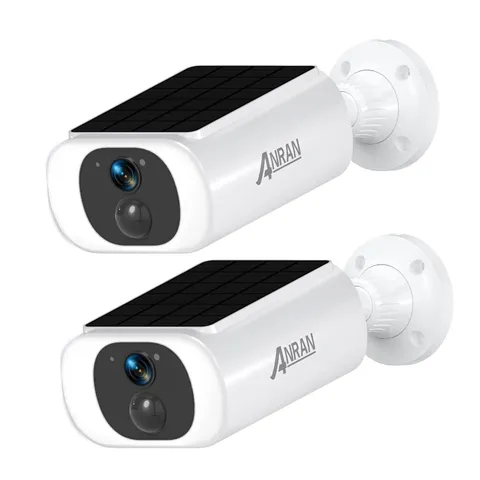 ANRAN 3MP Solar Battery Powered Security Camera Outdoor Wireless IR Night Vision