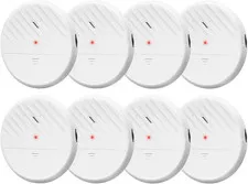 Ultra-Slim Wireless Glass Break Sensor Alarm 125dB for Home Security - Vibration