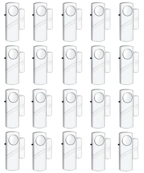 Security Door Window Alarm, 90DB Wireless Sensor Door Window Burglar Alarm, D...