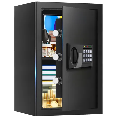 3.3 Cuft Large Fire Proof Safes for Home Use, Personal Fire Safe Box with Ele...