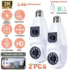 1/2X Smart Security Camera Home Wireless 6MP 2.4G + 5G WiFi Two-Way Audio Camera