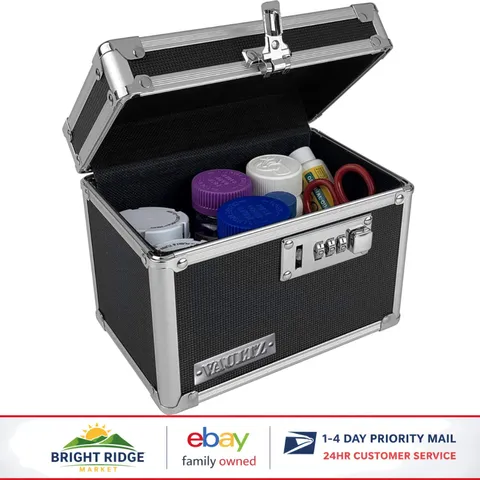 Locking Security Box with Combination Lock for Valuables and Personal Items