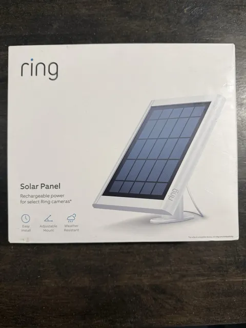 Ring Solar Panel Compatible with Spotlight Cam Battery & Stick Up Cam Battery WH