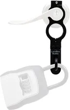 Lock Box Attachment for Lever Handles, Metal Clamp Fitting All Lock Boxes