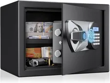 Blacksmith Home Safe Box 1.2 Cubic Feet Biometric Gun Safe Quick Access Fingerpr