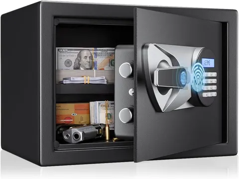 Blacksmith Home Safe Box 1.2 Cubic Feet Biometric Gun Safe Quick Access Fingerpr