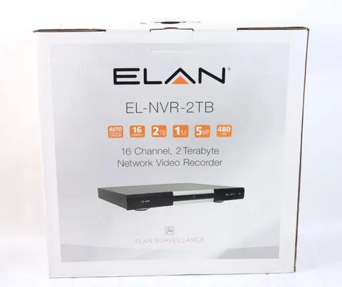 Elan EL-NVR-2TB ELAN Network Video Recorder (NVR) 2TB New u290