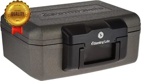 Fireproof Safe Lock Box Key Security Chest for Money Documents 0.18 Cu Ft