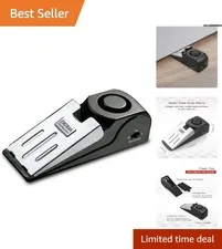 Heavy-Duty Door Stop Alarm with 120DB Siren - Essential for Security Anywhere
