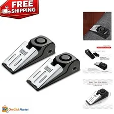 120DB Door Stop Alarm with Adjustable Sensitivity - 2 Pack for Home Security