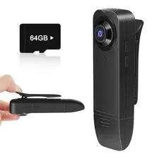 Mini Body Camera 1080P FHD Body Cam with Ultra-Wide Angle Lens, 360 Minutes 