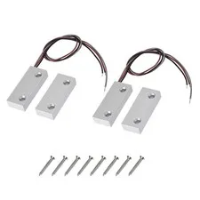 MC-52 NC/NO Alarm Security Rolling Garage Door Contact Magnetic Reed Switch 2Set