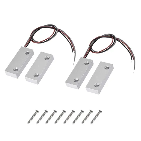 MC-52 NC/NO Alarm Security Rolling Garage Door Contact Magnetic Reed Switch 2Set