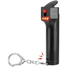 Personal Alarm with Pepper Gel & 130 dB Siren - USB Charge