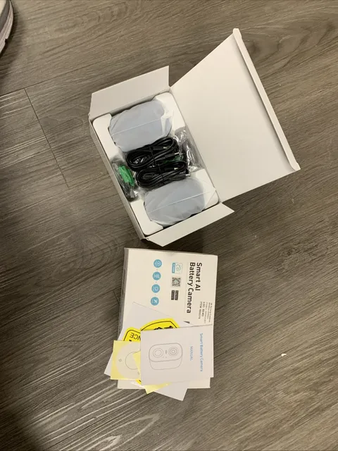 2 PK Smart AI Battery Wireless Camera 2K, Battery Powered Wifi Ai Motion Detect