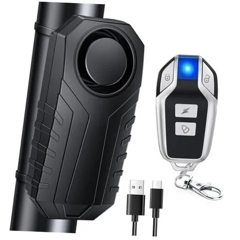 Upgraded Rechargeable Bike Alarm, Wireless Vibration Motion Sensor SF22R