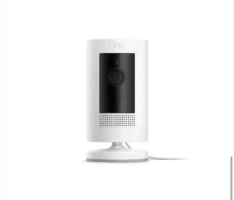 Ring Stick Up Cam Plug-In - Indoor/Outdoor Smart Security Camera White Brand New