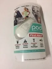 NIB POD First Alert Personal Security Alarm with Flashlight-Panic & Alarm N2