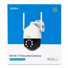 Aosu OutdoorCam D1 Lite HD WiFi Security Camera Outdoor Works w/ Google Home NEW