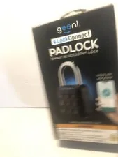 Geeni LockConnect Padlock Smart Bluetooth Lock Waterproof Multi-Access - Black