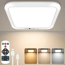 Rechargeable Motion Sensor Closet Light with Remote, 1 Pack, 3CCT-White