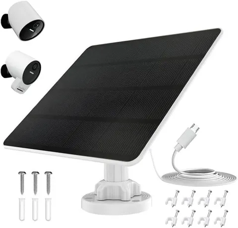 Solar Panel for Simplisafe Outdoor Camera Series 2 Wireless and Wired, IP65 Wate