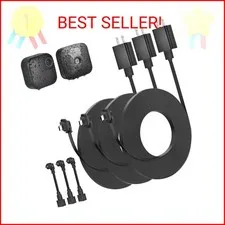 3pack 30ft Weatherproof Power Cable and Adapter for Blink Outdoor 4 (4th Gen), B