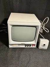 Vintage Defiant Security CCTV System 9” CRT Monitor CCD Camera Tested Working
