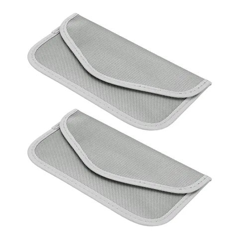 2 Pcs Faraday Bags, 7.7 x 4.3 Inch Phone Car Keys Fob Protector Faraday Bags ...