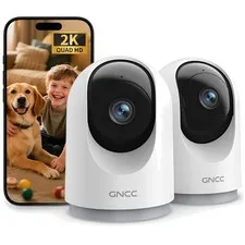 Smart Indoor Security Camera with 2-Way Audio, 2K Resolution