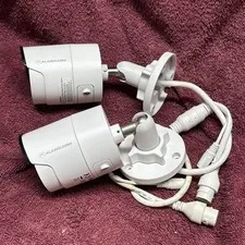 Alarm.com ADC-VC726 1080p Indoor/Outdoor Mini Bullet Cameras - White  LOT OF 2!!