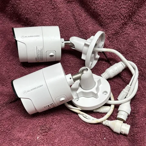 Alarm.com ADC-VC726 1080p Indoor/Outdoor Mini Bullet Cameras - White  LOT OF 2!!