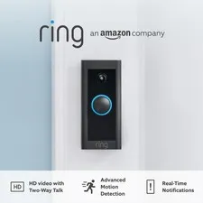 Ring Video Doorbell Wired by Amazon | Doorbell Security Camera with 1080p HD Vid