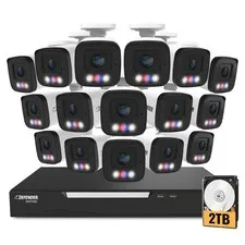 Defender Sentinel AI 16-Channel 16-Camera 4K Security System 2TB Free Shipping