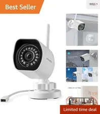 Wireless Outdoor Security Camera, 1080P HD with Motion Detection & Night Vision