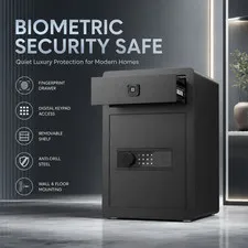 New Large Home Safe, Anti-theft Safe Box With Deposit Slot & Dual Alarm System