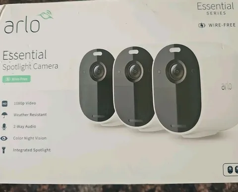 Arlo Essential 3 Wireless Spotlight Security Cameras 1080P 3 pack VMC2330-100NAS