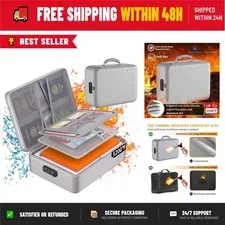 DocSafe 5200°F Fireproof Document Organizer Box with Lock