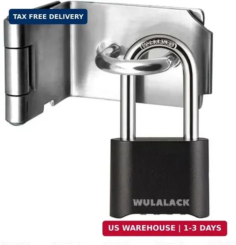 WULALACK Outdoor Combination Lock, Heavy Duty Weatherproof Pad Locks with Code,