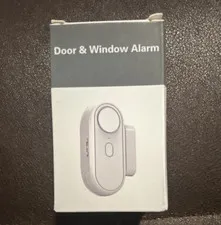 Door & Window Alarm 120 dB Max Adjustable Sound, Doorbell/Close Reminder, White
