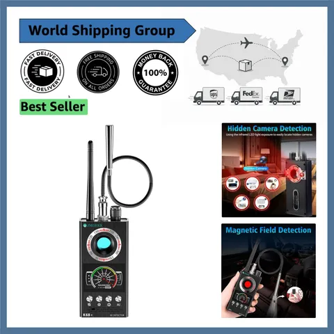 Rechargeable Hidden Camera Detector with LED Display - Travel Ready Security