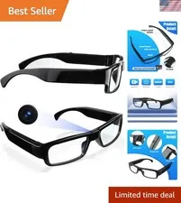 Wearable HD Camera Glasses with 64GB Card - Capture Every Adventure Gracefully