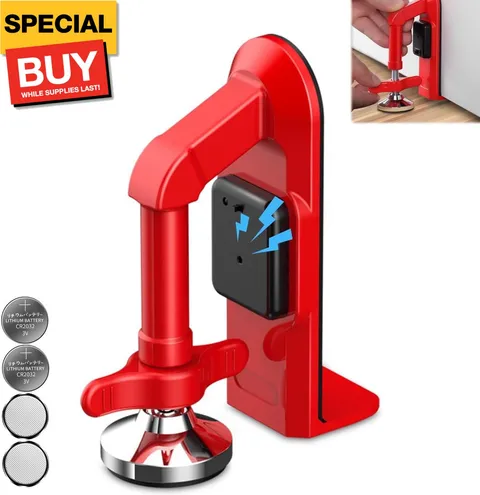 Portable Alarm Door Stopper - 80dB Anti-Theft Security Alarm Door Stoppers for B