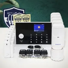 HOMSECUR Wireless&Wired 4G/GSM WIFI Home House Alarm System with IOS/Android APP